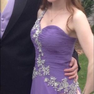 Purple prom dress